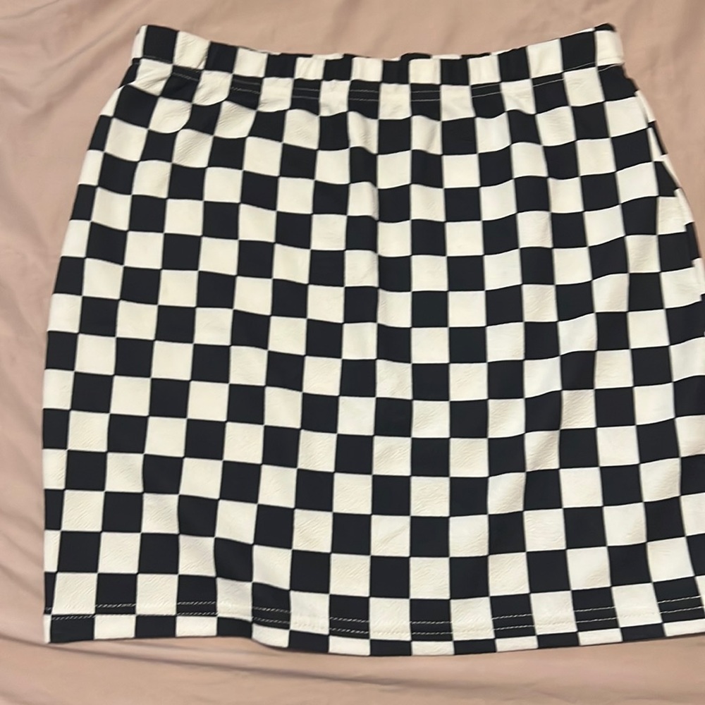 Black and white skirt